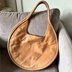 Anthropologie soft leather round shoulder bag